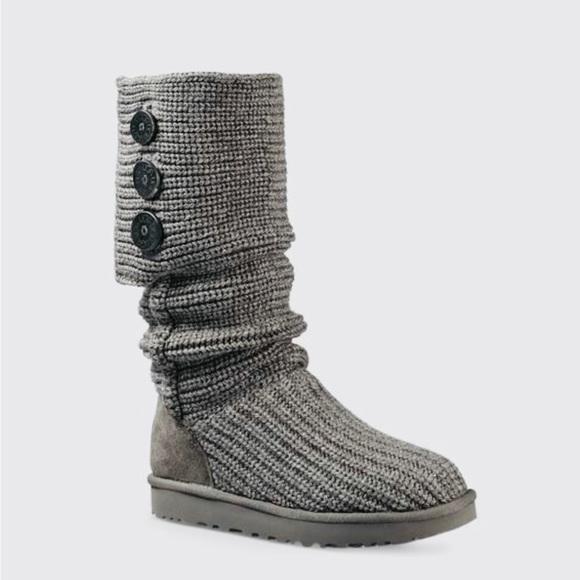 Smokey gray knit Uggs - Picture 11 of 14